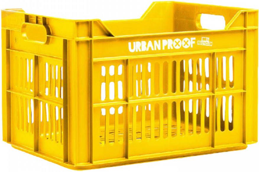 Urban Proof fietskrat 30 liter polypropyleen geel online kopen