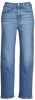 Levi's Ribcage high waist straight leg cropped jeans met lichte wassing online kopen